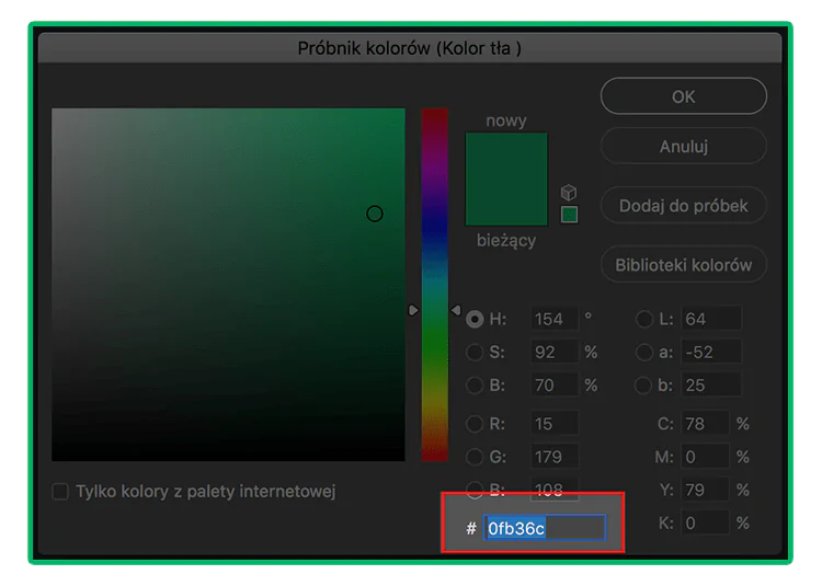 Grafika przedstawiająca hashtag w palecie barw RGB.