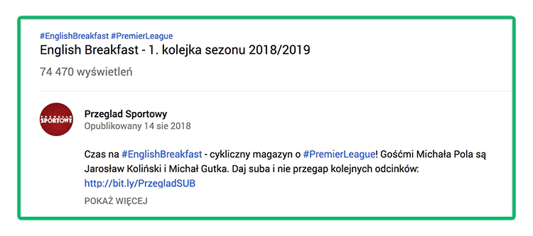 Grafika przedstawiająca hashtagi na YouTube.