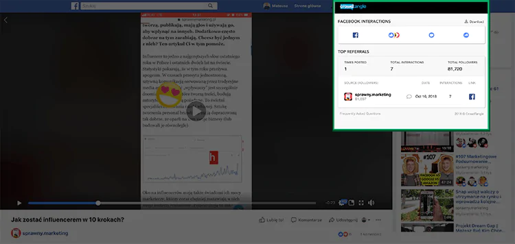 Narzędzia przydatne w mediach społecznościowych - CrowdTangle jako przykład narzędzia