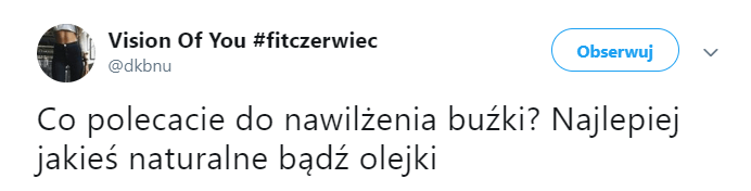 Jak promować biznes w internecie - przykład wzmianki z prośbą o polecenie produktów