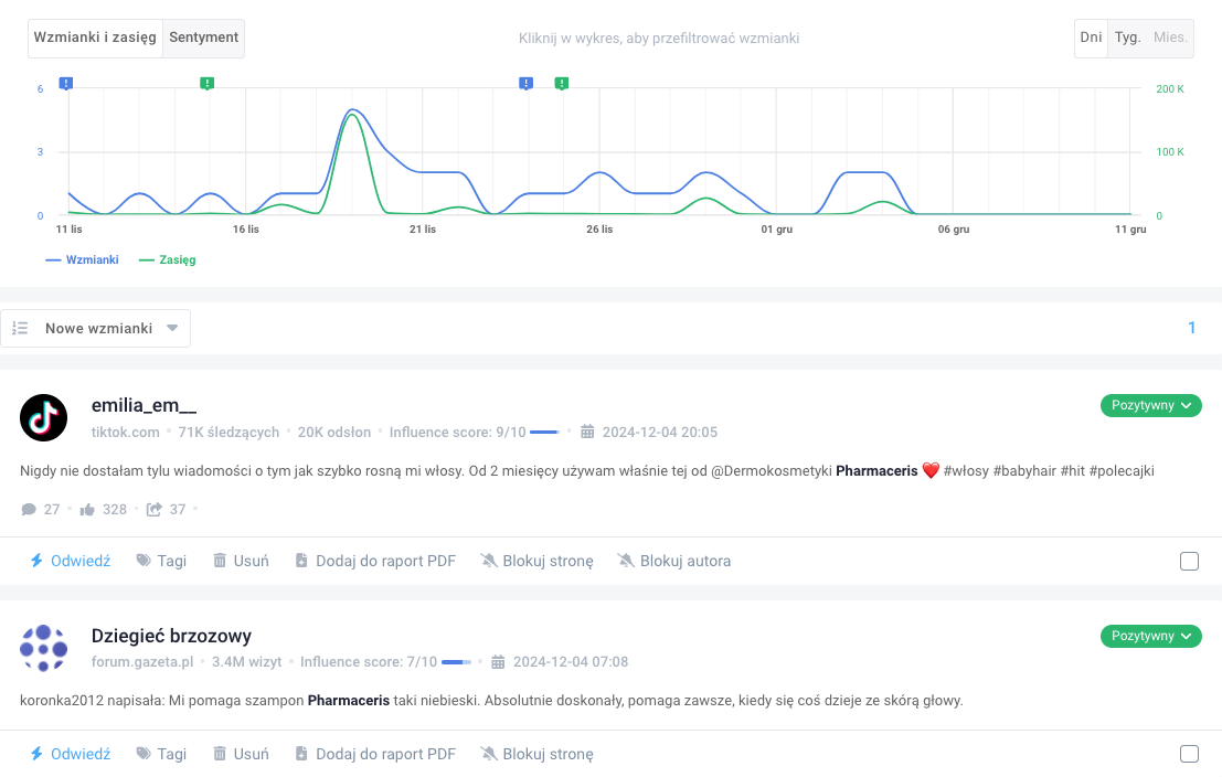 monitoring wzmianek w internecie