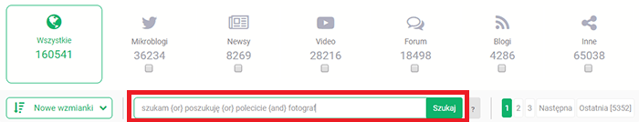Brand24 jako narzędzie do pozyskiwania klientów metodą social selling - grafika przedstawiająca filtrację wyników