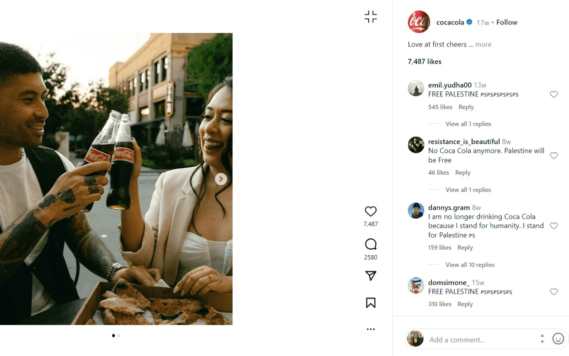 Coca-Cola promuje osobowość swojej marki na Instagramie